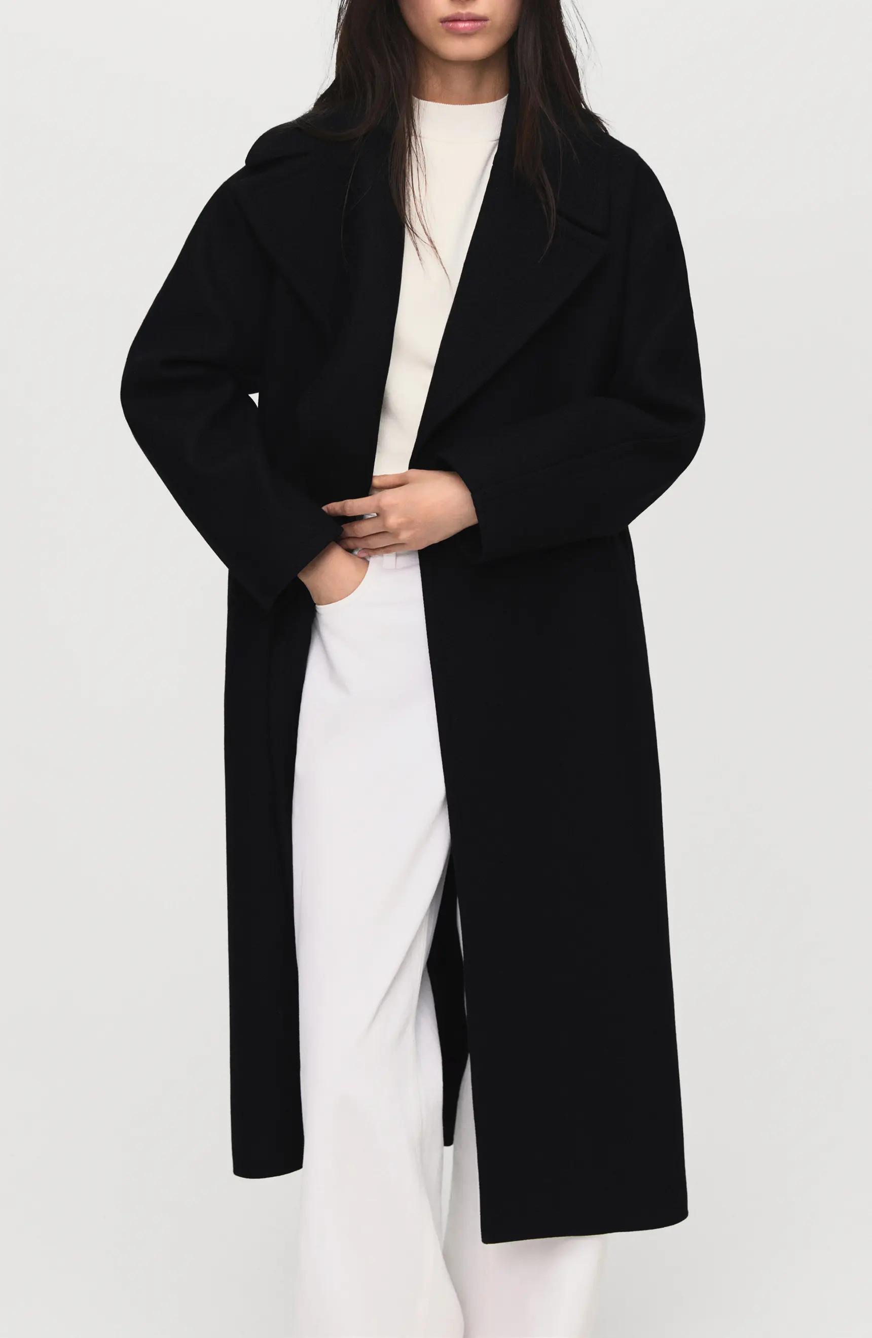Belted Wool Blend Coat | Nordstrom