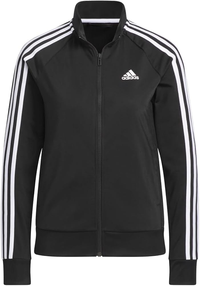 adidas Women's Essentials Warm-Up Slim 3-Stripes Track Jacket | Amazon (US)