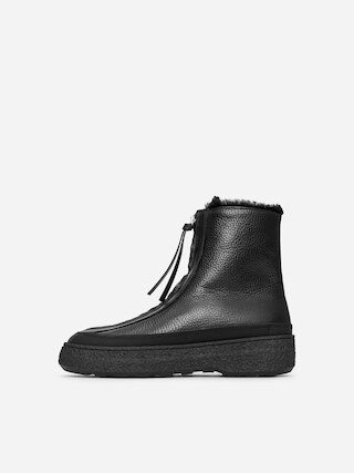 Leather Zip Boots | Arket UK