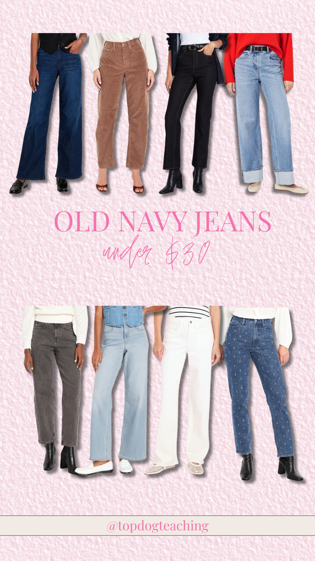 Old Navy's pre-Black Friday sale is live! Save up to 60% off on select finds and shop these jeans (and more) for just $30!

straight leg jean, mom style, fall fashion, corduroy pants, wide leg jeans, teacher style 

 #LTKCyberWeek #LTKSaleAlert #LTKFindsUnder50