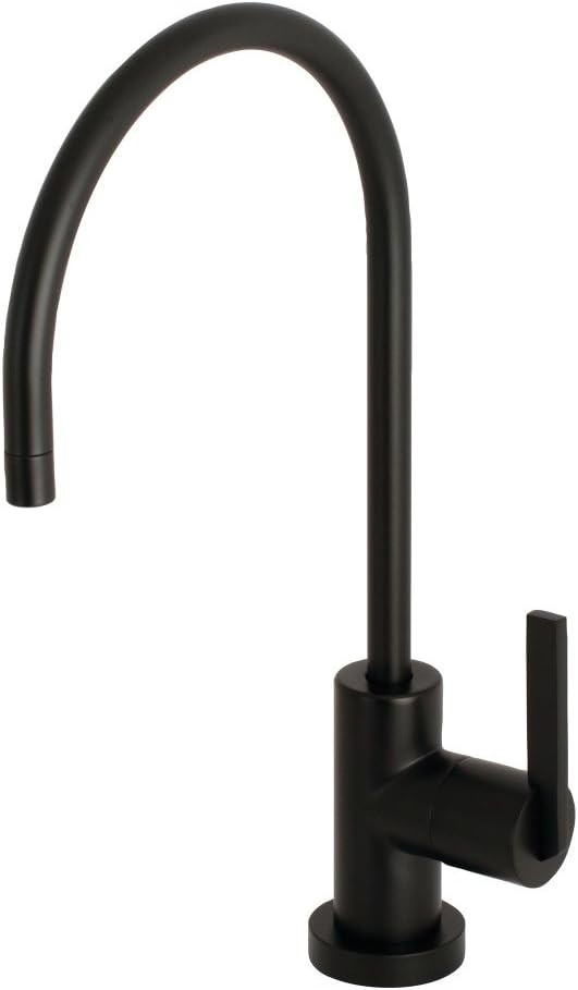 Kingston Brass KS8190CTL Continental Water Filtration Faucet, 5-7/8" in Spout Reach, Matte Black | Amazon (US)