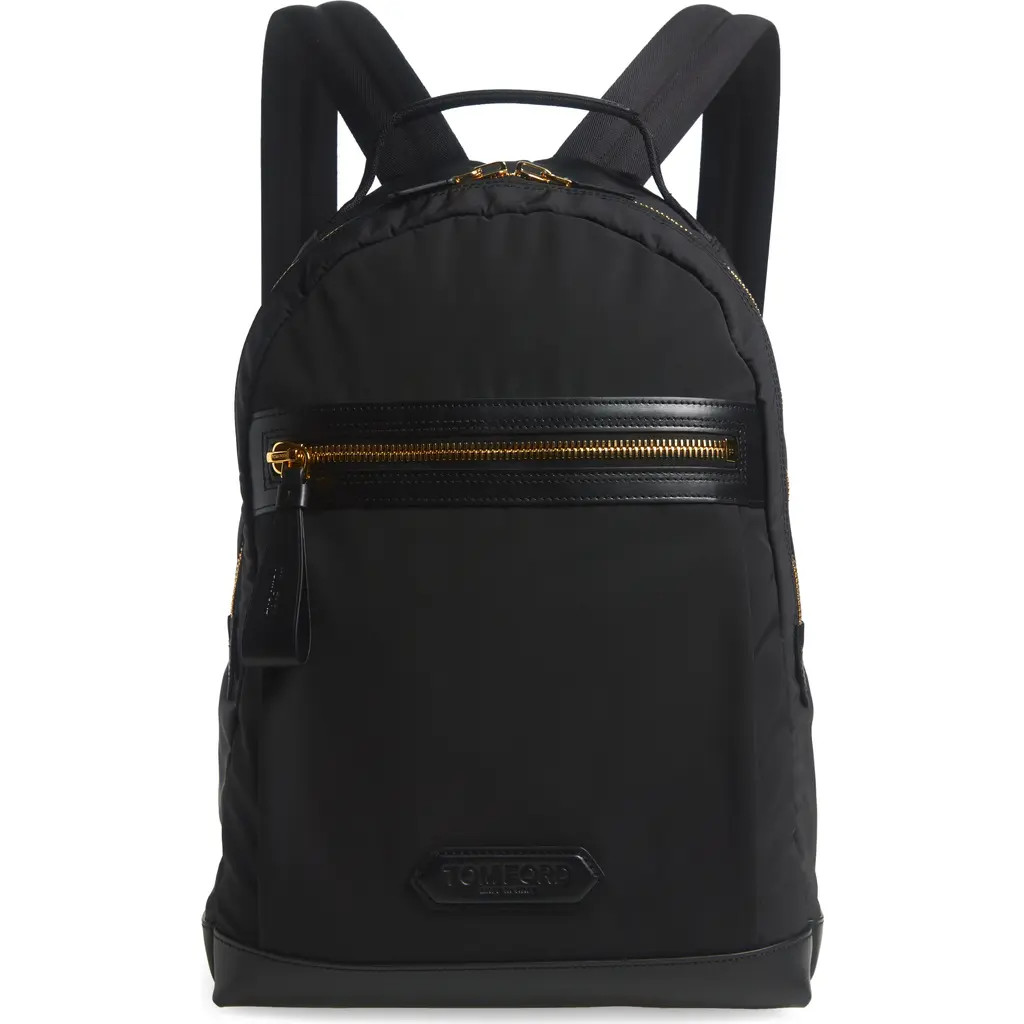 TOM FORD Recycled Nylon Backpack in 1N001 Black at Nordstrom | Nordstrom