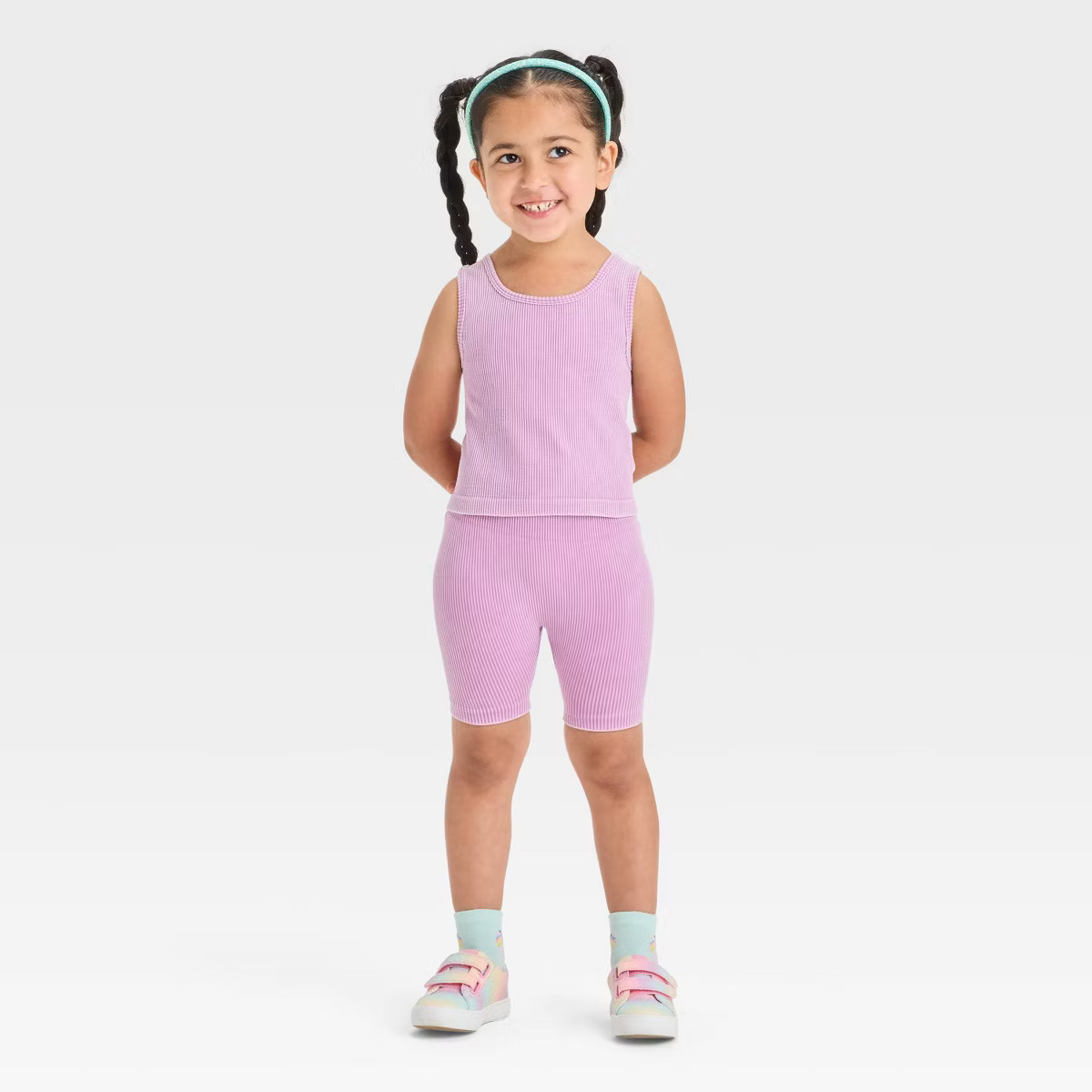 Grayson Mini Toddler Girls' Seamless Set - Purple | Target