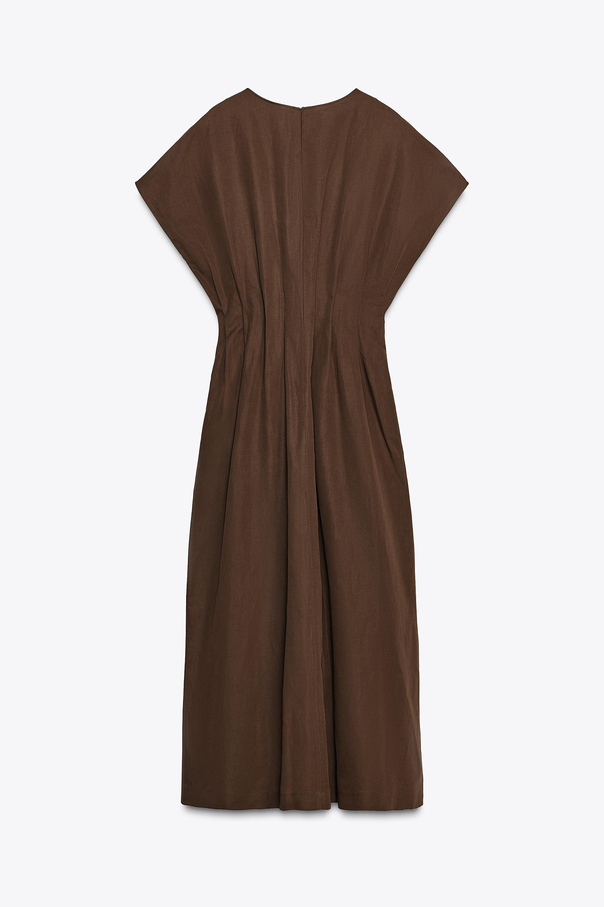 ZW COLLECTION PLEATED MIDI DRESS | Zara UK