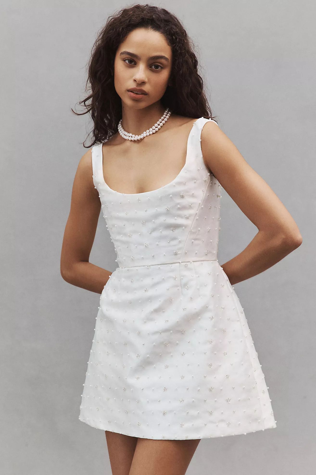 Watters Obsessed Scoop A-Line Mini Dress | Anthropologie (US)