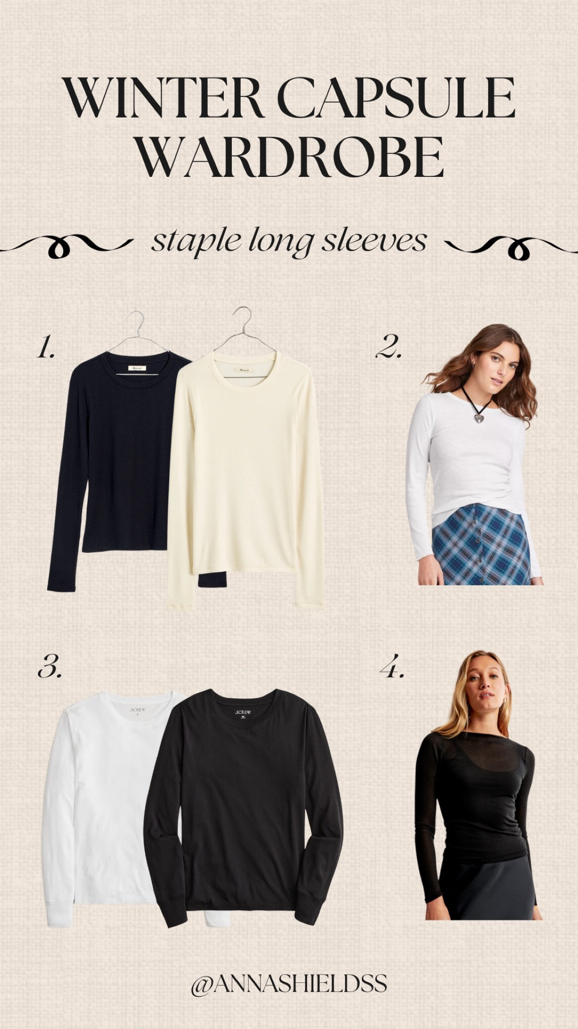 Winter Capsule Wardrobe Episode 3: My capsule wardrobe’s long sleeve tees! Casual outfit | jcrew | holiday outfit | Abercrombie | madewell | target | 

#LTKfindsunder100 #LTKSeasonal #LTKstyletip