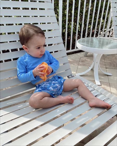Vacation Luca is a vibe. ☀️🕶️ Linking these toddler swim trunks and the rash guard - I’m obsessed with this Amazon brand! This is the second year we’ve purchased swimsuits from them and they are such nice quality. And they have so many cute styles, too! Both pieces run TTS.

#LTKkids #LTKSeasonal #LTKbaby