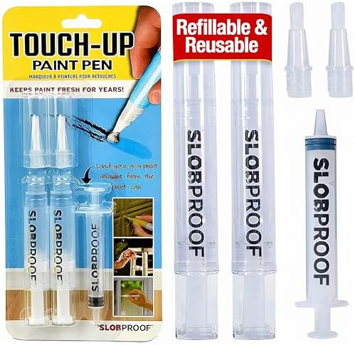 Slobproof Refillable Touch-Up Paint Pen, Mess-Free, Reusable Wall Paint Repair Tool, Precise Appl... | Amazon (US)