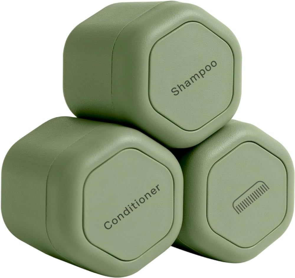 Cadence Travel Containers - Haircare Set - Magnetic Travel Capsules - For Shampoo, Conditioner, H... | Amazon (US)