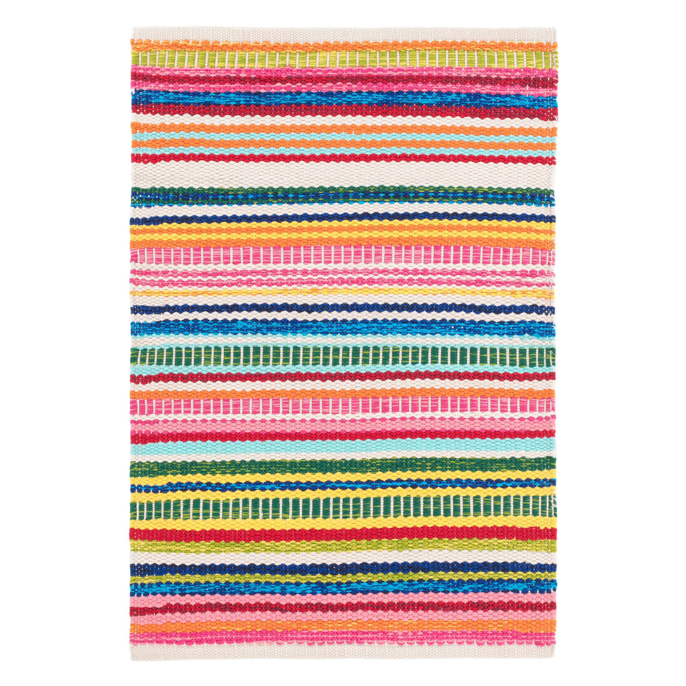 Bright Stripe Handwoven Indoor/Outdoor Rug | Annie Selke