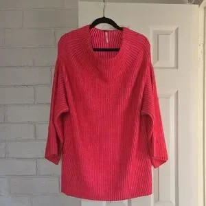 Free People Tunic Oversized Sweater Size Medium | Poshmark