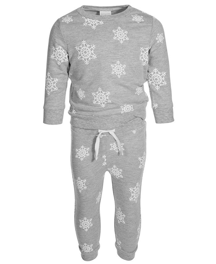 First Impressions Baby Boys & Girls Snowflake French Terry Set, Created for Macy's  & Reviews - S... | Macys (US)