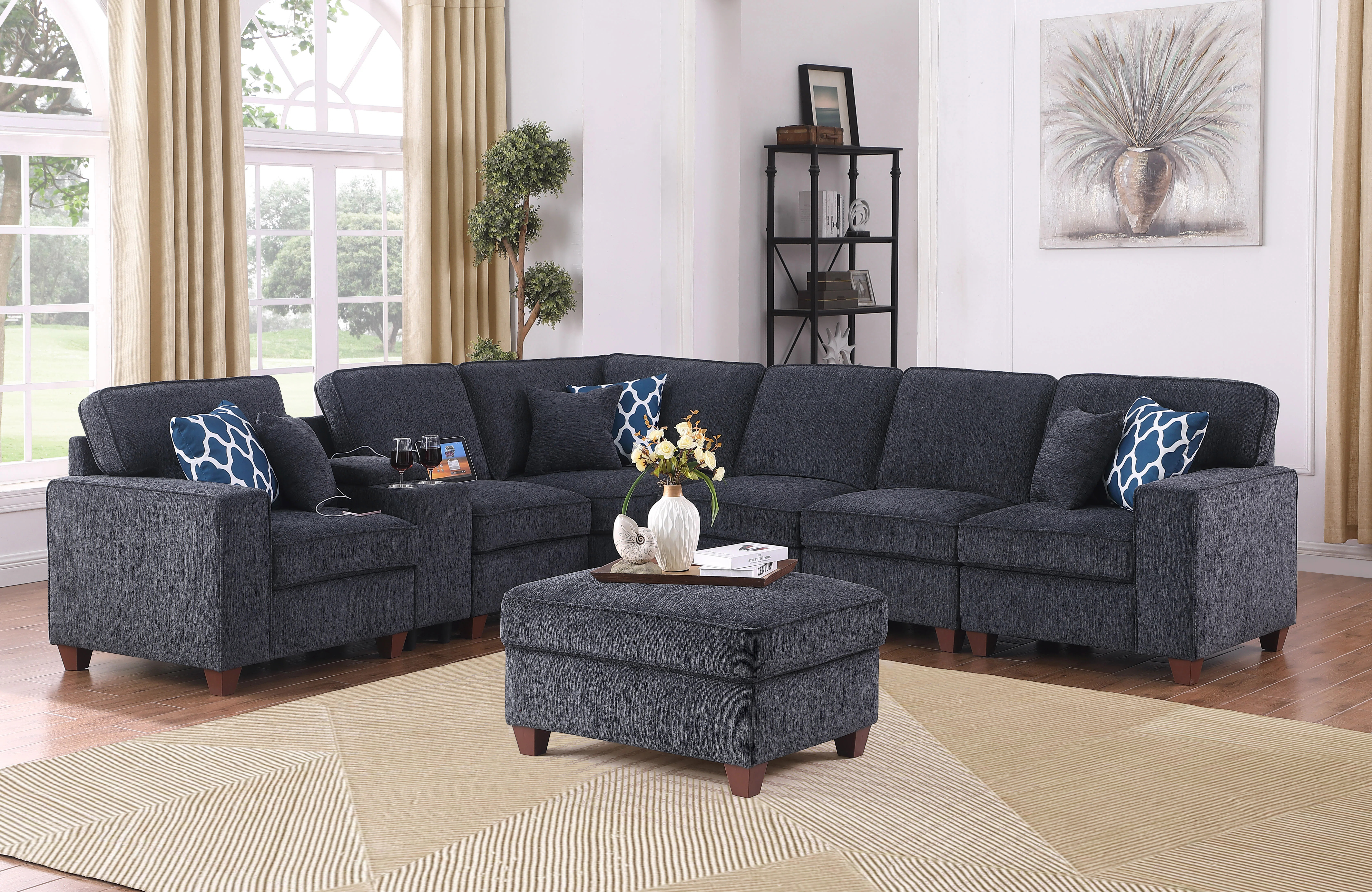 Latitude Run® Naomi Piece Upholstered Sectional & Reviews | Wayfair | Wayfair North America