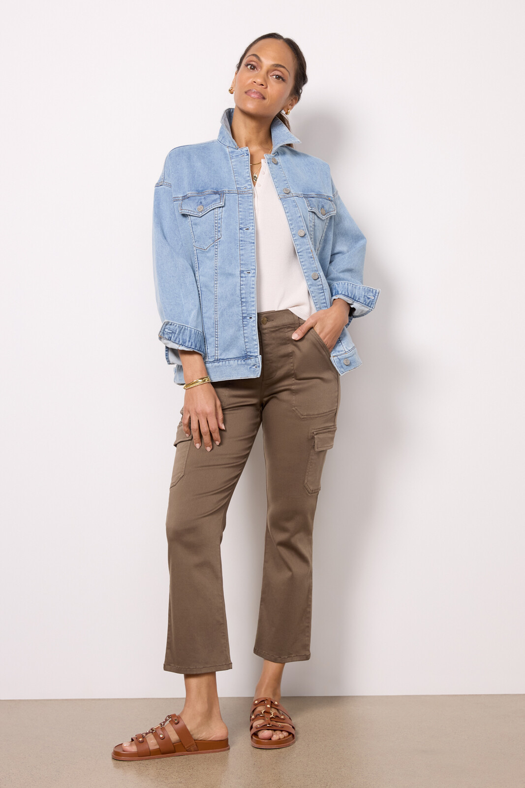 Stretch Terry Trucker Jacket | Evereve