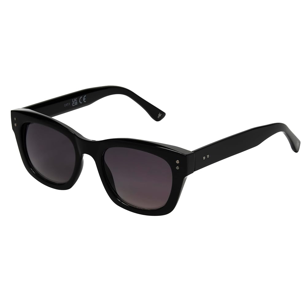 Frye Women's Savannah Sunglasses Wayfarer, Black, 50 mm | Amazon (US)