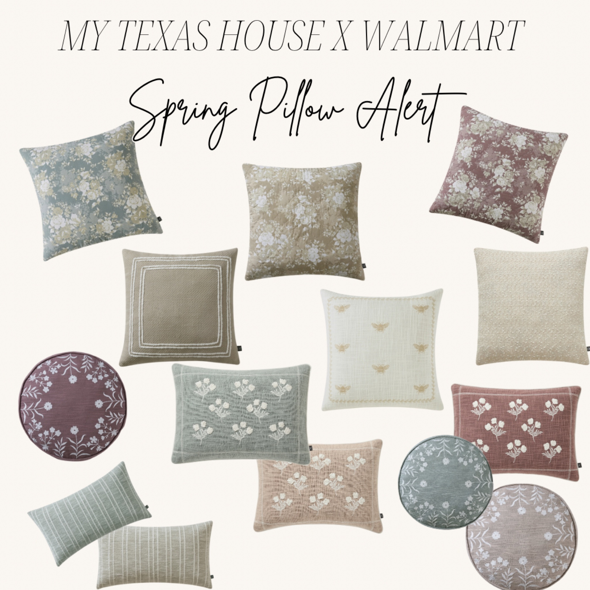 Loving the my Texas house x Walmart pillow drop!


Walmart 
Spring pillows 
My Texas house 