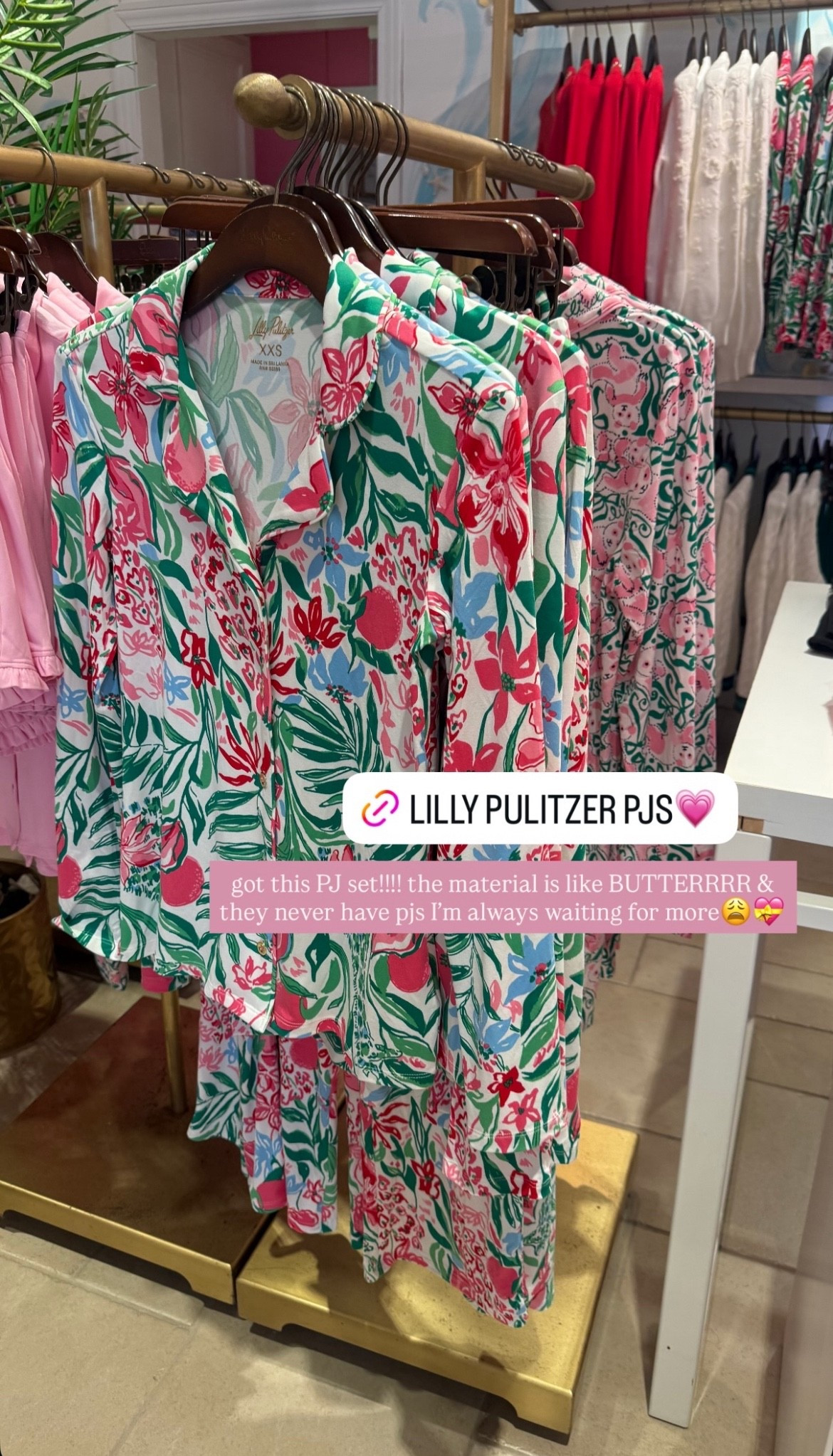 Recently got this Lily Pulitzer PJ set!!!! The material is like BUTTERRRR & they never have pjs I'm always waiting for more 😩💝

#LTKHoliday #LTKGiftGuide