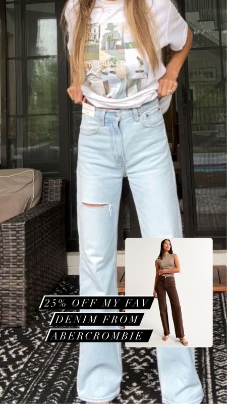 Abercrombie 25% off everything including my favorite 90s fit jeans 