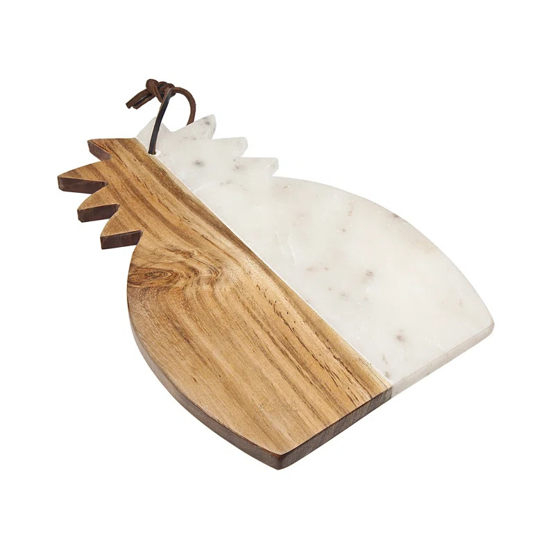 Godinger Silver Art Co Godinger Silver Art Co Pineapple Serving Marble Cutting Board | Wayfair | Wayfair North America