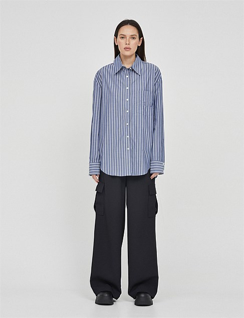 Friend Of Audrey Cotton Poplin Striped Shirt | David Jones | David Jones (Australia & New Zealand)