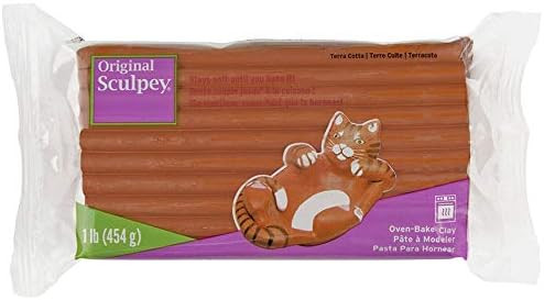 Original Sculpey® Terra Cotta, Non Toxic, Polymer clay, Oven Bake Clay, 1 pound great for modeli... | Amazon (US)