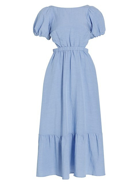 Jelena Cutout Puff Sleeved Dress | Saks Fifth Avenue