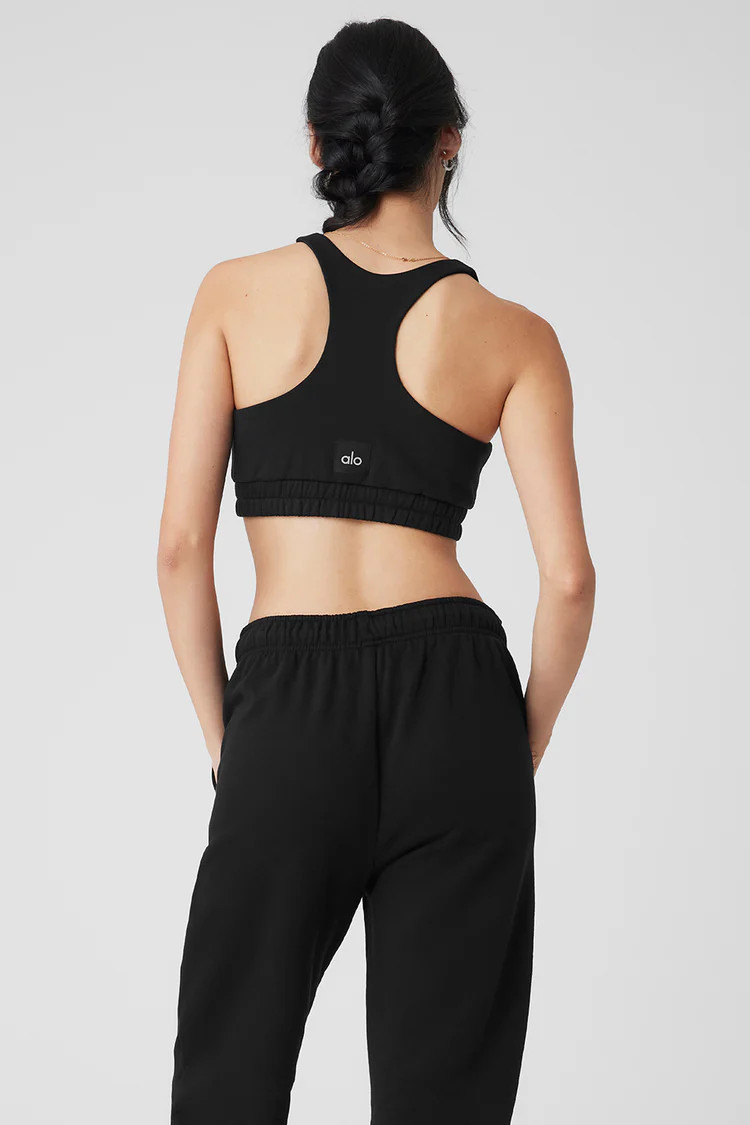 Scoop Neck Sweatshirt Bra | Alo Yoga (US)