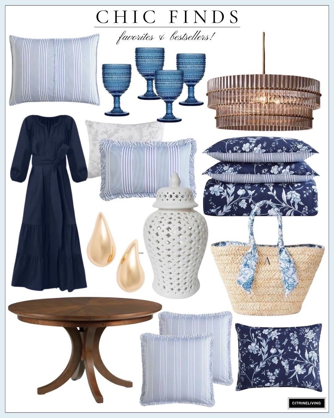 Chic finds - best sellers and favorites!

Home finds, home style, home decor, home decorations, coastal decor, coastal decorations, bedding, kitchen table, navy dress, gold earrings.

#LTKHome #LTKSeasonal