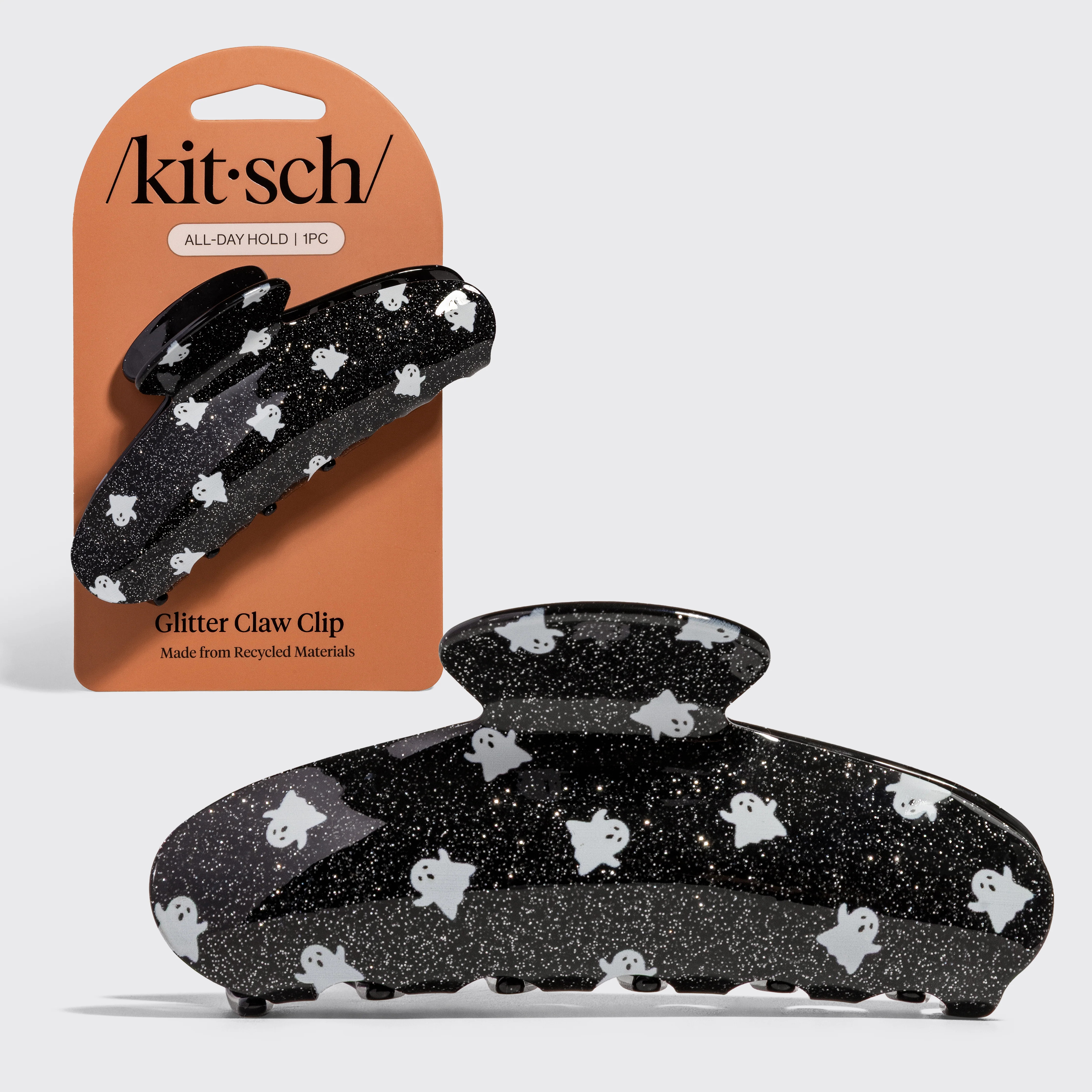 Glitter Ghost Claw Clip | Kitsch