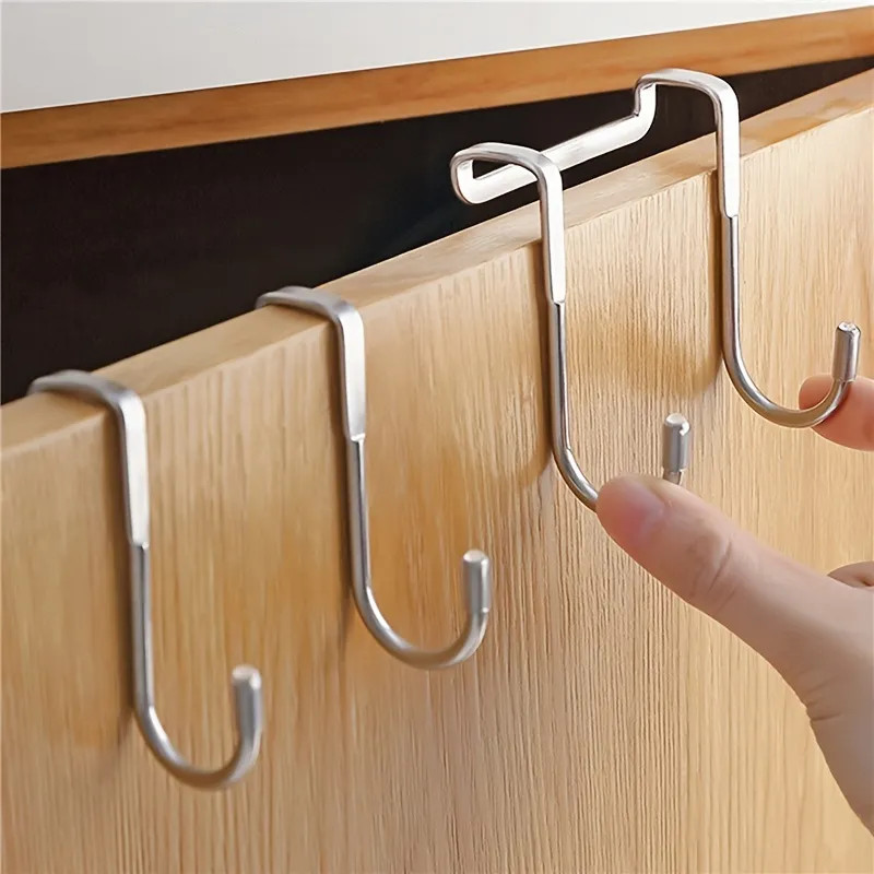 1/2/4pcs Heavy Duty Stainless Steel Over-the-Door Drawer Cabinet Hooks - Double S-Shaped Holder f... | Temu Affiliate Program