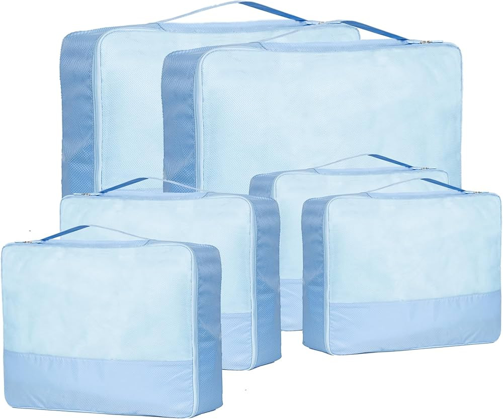 DoubleTrip Extra Large Packing Cubes for Travel Suitcase Organizer - Fit 28inch Luggage Set of 6 ... | Amazon (US)