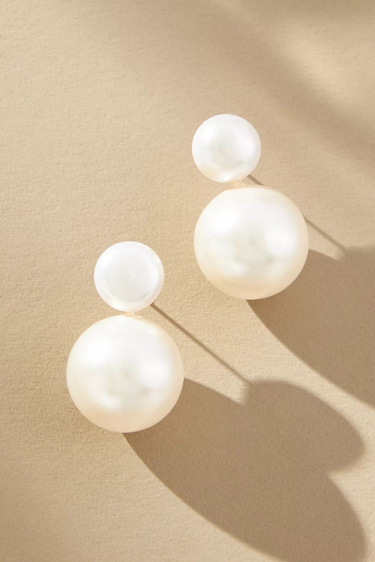 Double Pearl Post Earrings | Anthropologie (US)