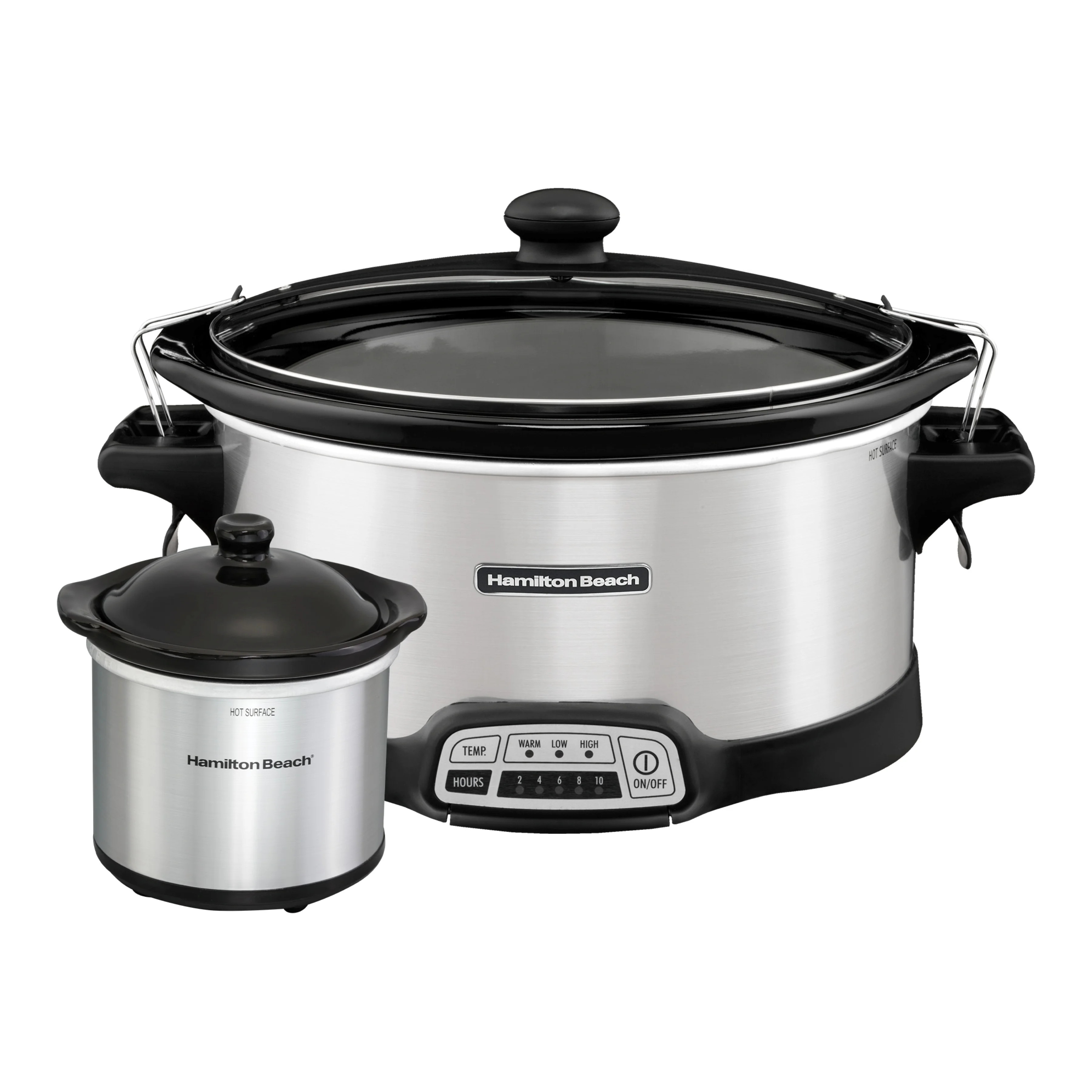 Hamilton Beach Programmable Slow Cooker with Party Dipper, 7 Quart Capacity, Stainless Steel - Wa... | Walmart (US)