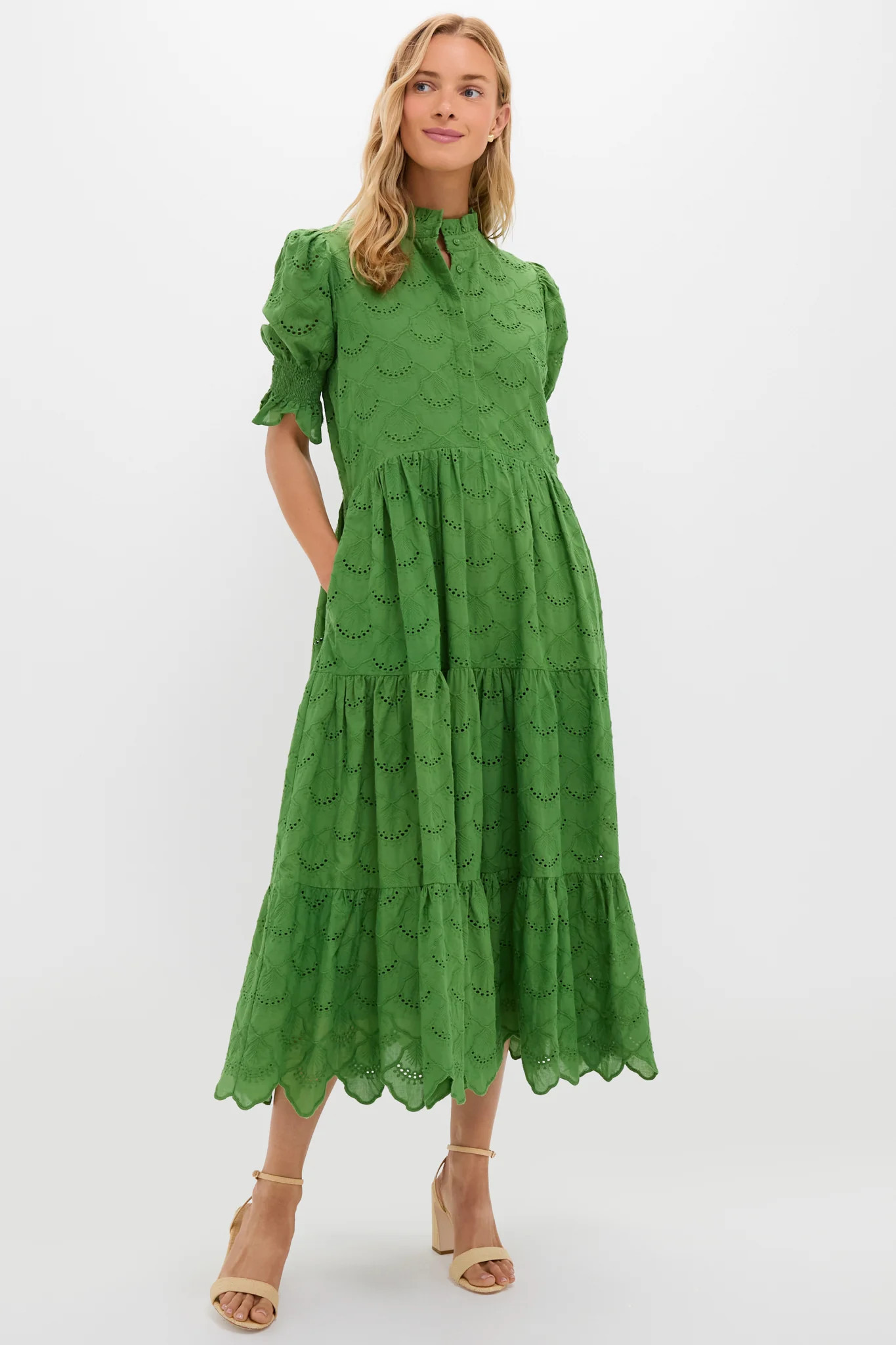Fern Green Eyelet Bennett Maxi Dress | Tuckernuck (US)