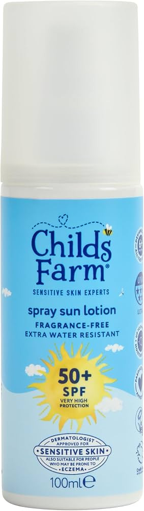 Childs Farm Kids & Baby Sun Lotion Spray SPF 50+ | UVA & UVB Very High Protection | Extra Water R... | Amazon (UK)