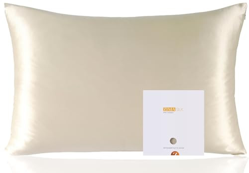 ZIMASILK 100% Pure Mulberry Silk Pillowcase for Hair and Skin Health,Soft and Smooth,Both Sides P... | Amazon (US)