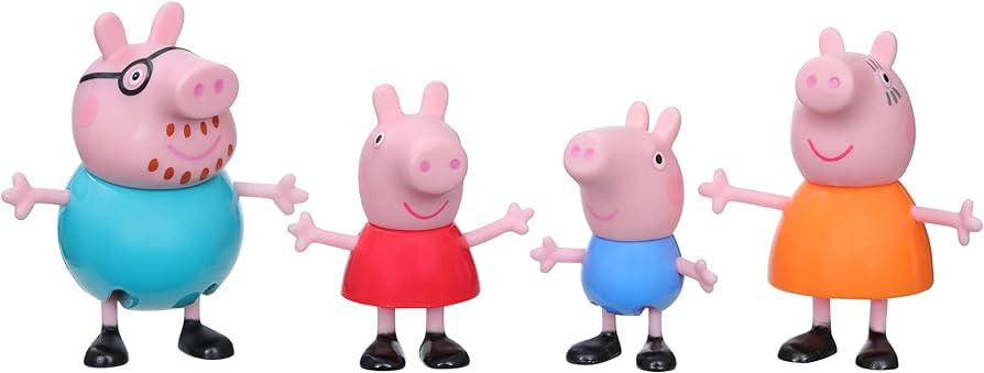 Peppa Pig Peppa's Adventures Peppa's Family Figure 4-Pack Toy - Includes 4 Peppa Pig Family Figur... | Amazon (US)