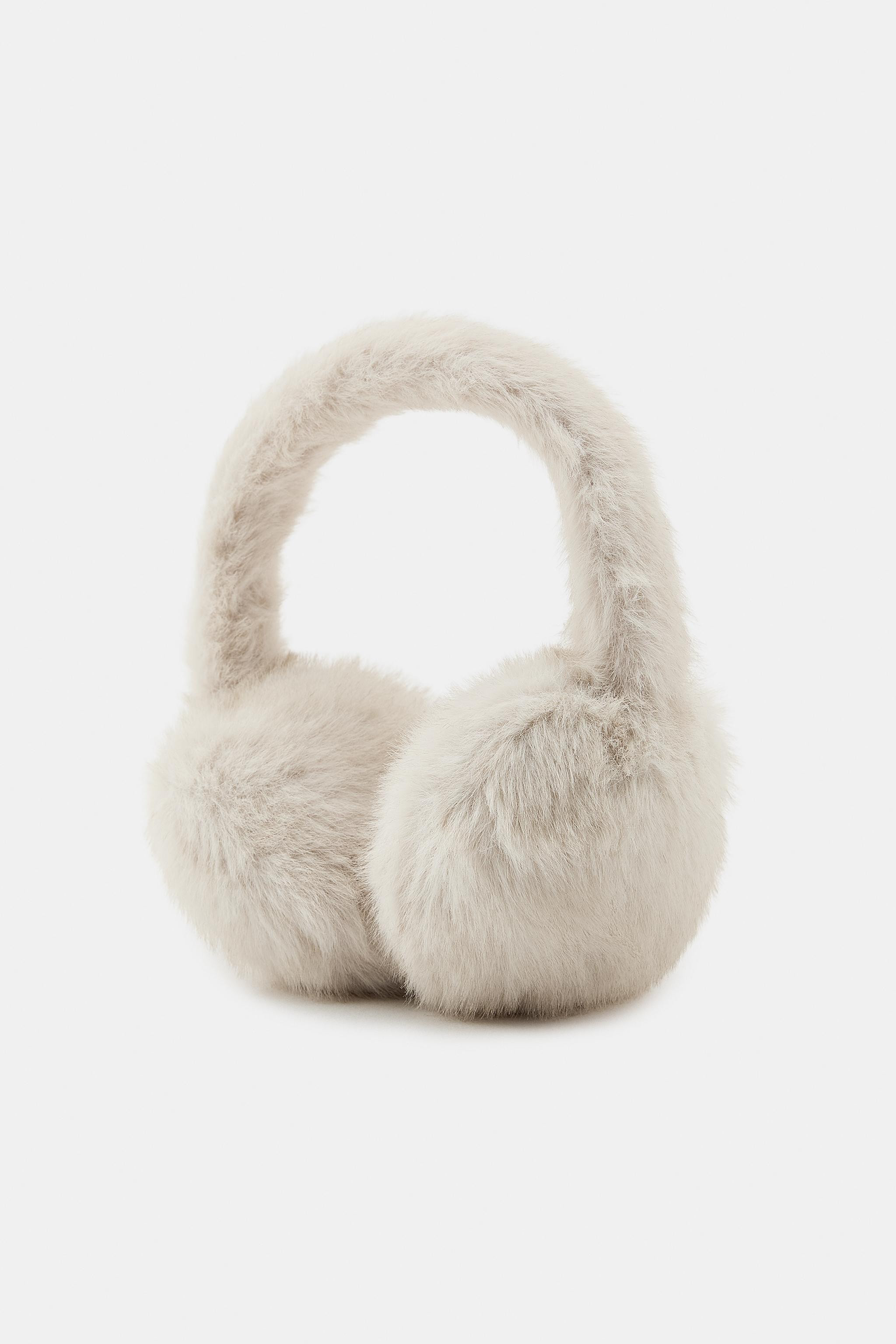 PLAIN FAUX FUR EARMUFFS | Zara UK