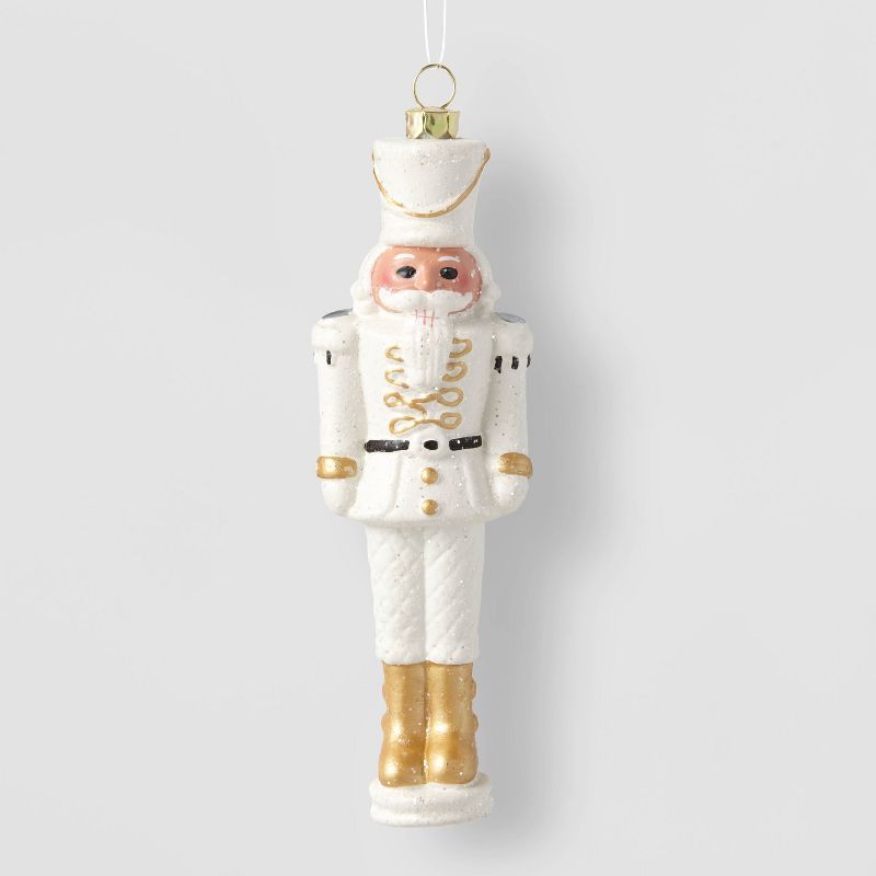 4" Plastic Nutcracker with Black Belt Christmas Tree Ornament - Wondershop™ | Target