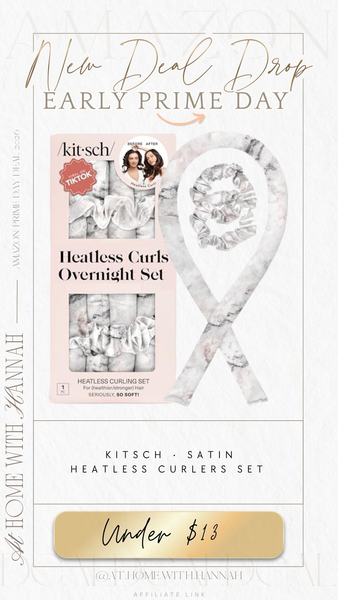 Early Prime Day Beauty Deal • Kitsch Heatless Curls • Overnight Curling Set

This Kitsch satin heatless curling set is an early Prime Day deal find under $13 when I found it — such an easy grab if you like soft curls without heat damage.

If you’re shopping for heatless curls, Kitsch heatless curling set, satin heatless curler, overnight curls, no heat curls, heatless hair tools, Amazon beauty deals, Prime Day beauty deals, hair care finds, and easy hair styling tools, this is such a good little beauty deal to add to cart.

I love these for that effortless curled look without having to pull out a hot tool, especially for busy mornings, mom life, travel, or getting ready the night before.

Everything is linked here 🤍

#AmazonBeauty #PrimeDayDeals #HeatlessCurls #Kitsch #BeautyFinds #HairTools

#LTKSaleAlert #LTKBeauty