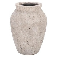 SAFAVIEH Outdoor - Bolton Planter Pot with Drainage - Antique White Ficonstone Cement - Weather R... | Amazon (US)