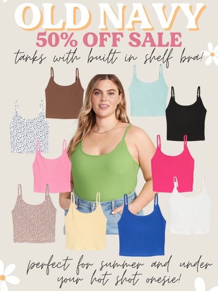 CURRENTLY 50% OFF - only $8.50! These are going to be my GO-TO this summer! I want as little layers as possible, and these have a built in shelf bra. Will be so cute under the hot shot onesie as well!!!



#LTKsalealert #LTKunder50 #LTKcurves