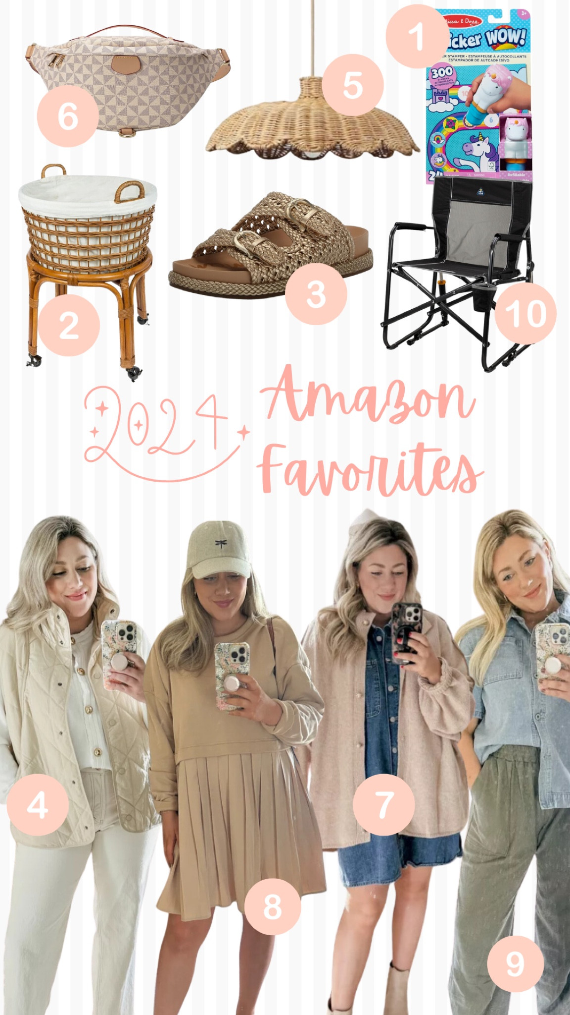 2024 Amazon favorites!

THEBLOOMINGNEST favorites vest cardigan pendant pants dress purse kids 

#LTKHome #LTKFindsUnder50 #LTKKids