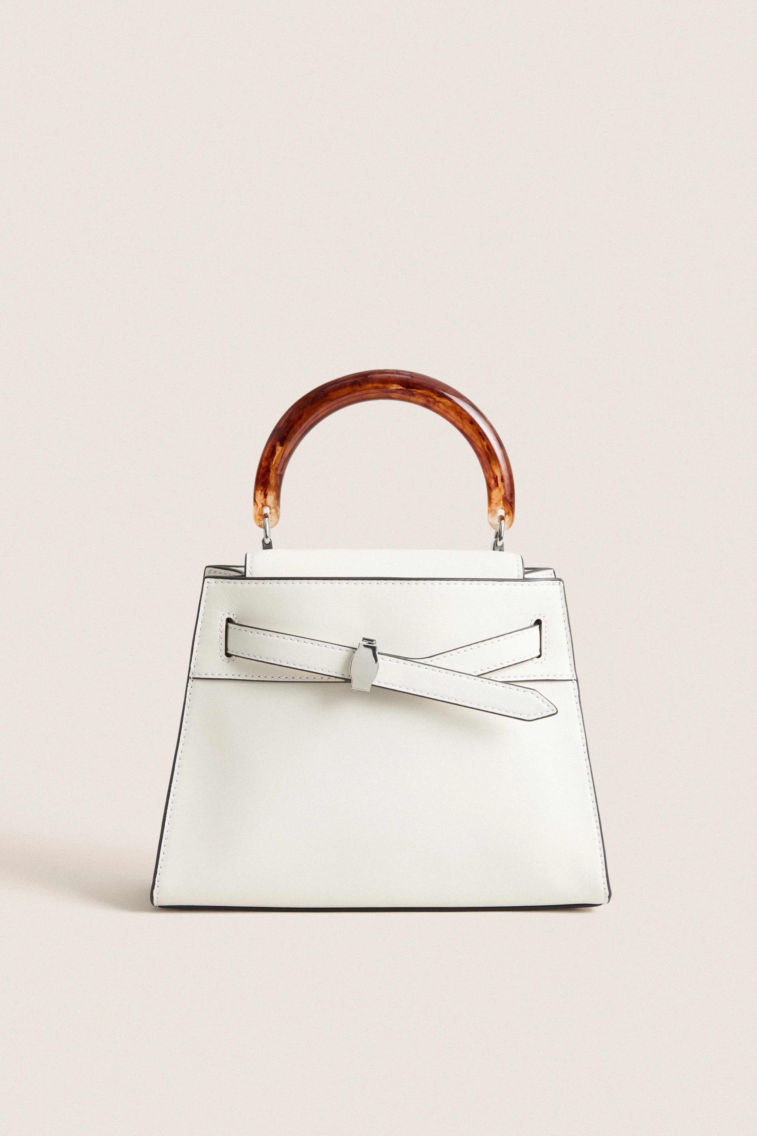 Off White Resin Veronica Beard Dash Top Handle | Tuckernuck (US)