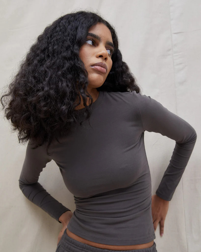 Long Sleeve Top - Forest Brown | Adanola UK