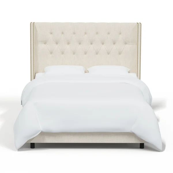 Kalvin Tufted Upholstered Low Profile Panel Bed | Wayfair North America