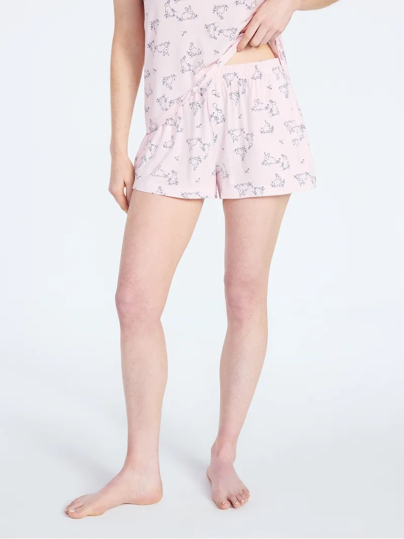 Joyspun Women’s Sleepwear Modal Pajama Shorty Shorts, 2.5'' Inseam, Sizes S-3X | Walmart (US)