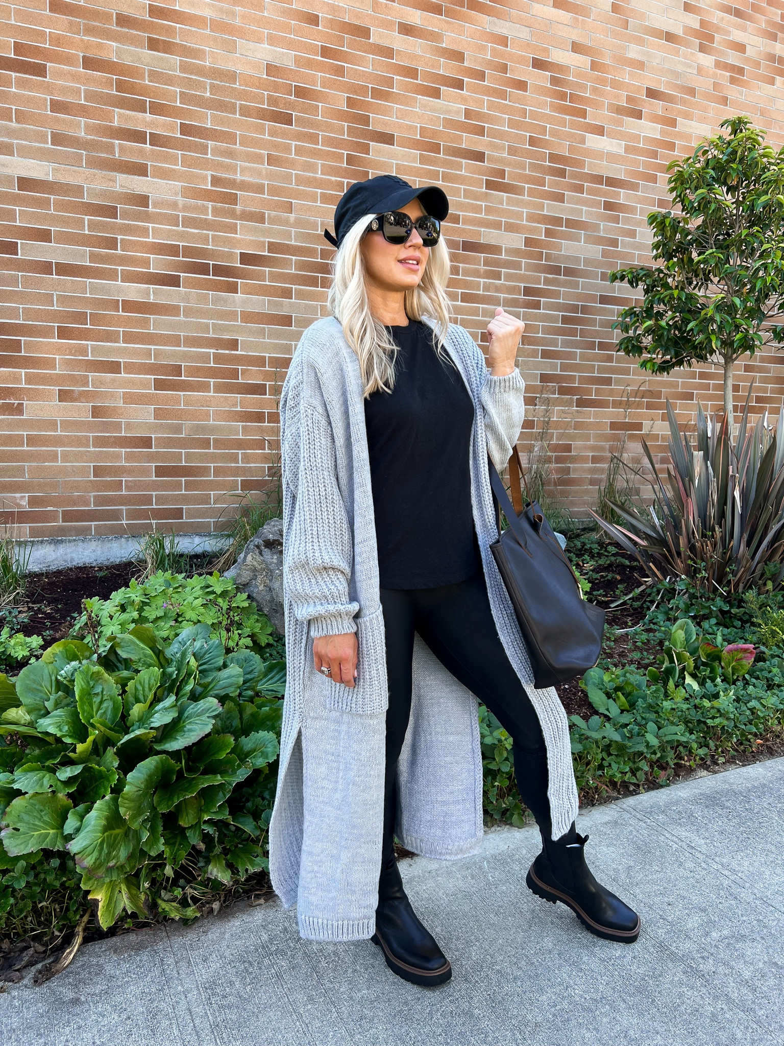 Long cardigan over all black. Size up one in Spanx #competition

#LTKshoecrush #LTKstyletip #LTKSeasonal