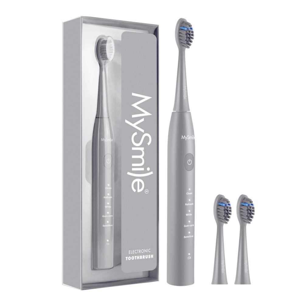 MySmile DY156 Essential Electric Toothbrush with 5 Modes - Gray | Ulta