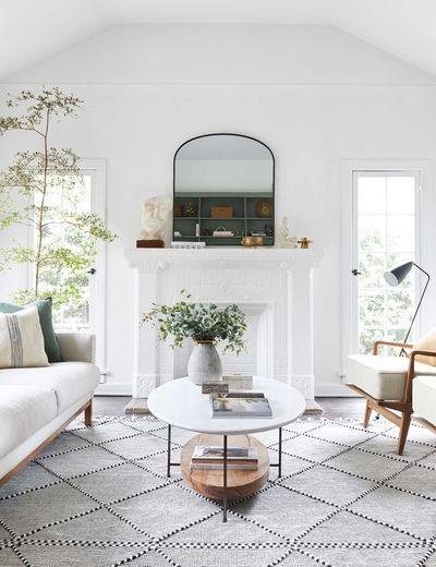 Taza Rug, Black and White | Lulu and Georgia 